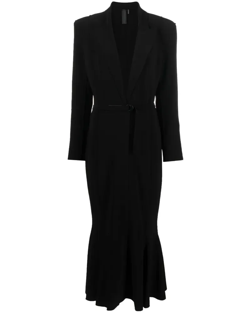 Norma Kamali Ausgestelltes Kleid - Schwarz Schwarz