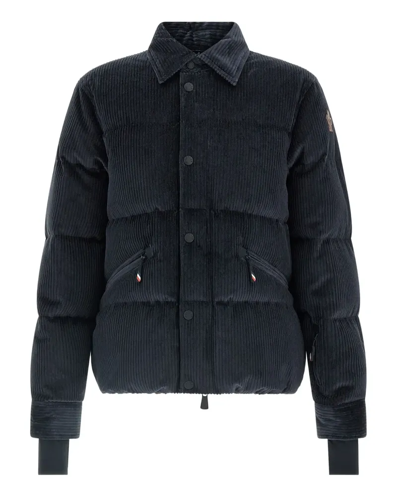 Moncler Elgon corduroy down ski jacket - Blau Blau