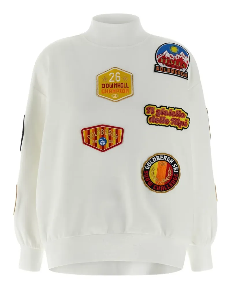 GOLDBERGH dropped shoulders patch sweatshirt - Weiß Weiß