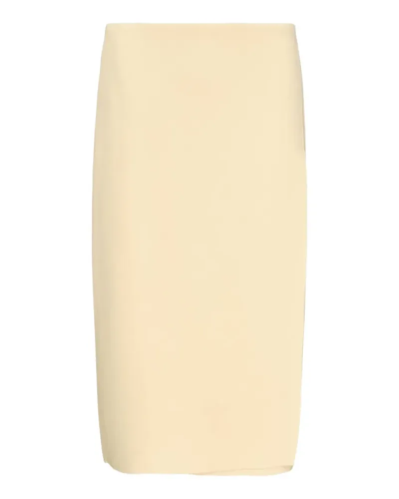 Jil Sander midi double-face wrap skirt - Nude Nude