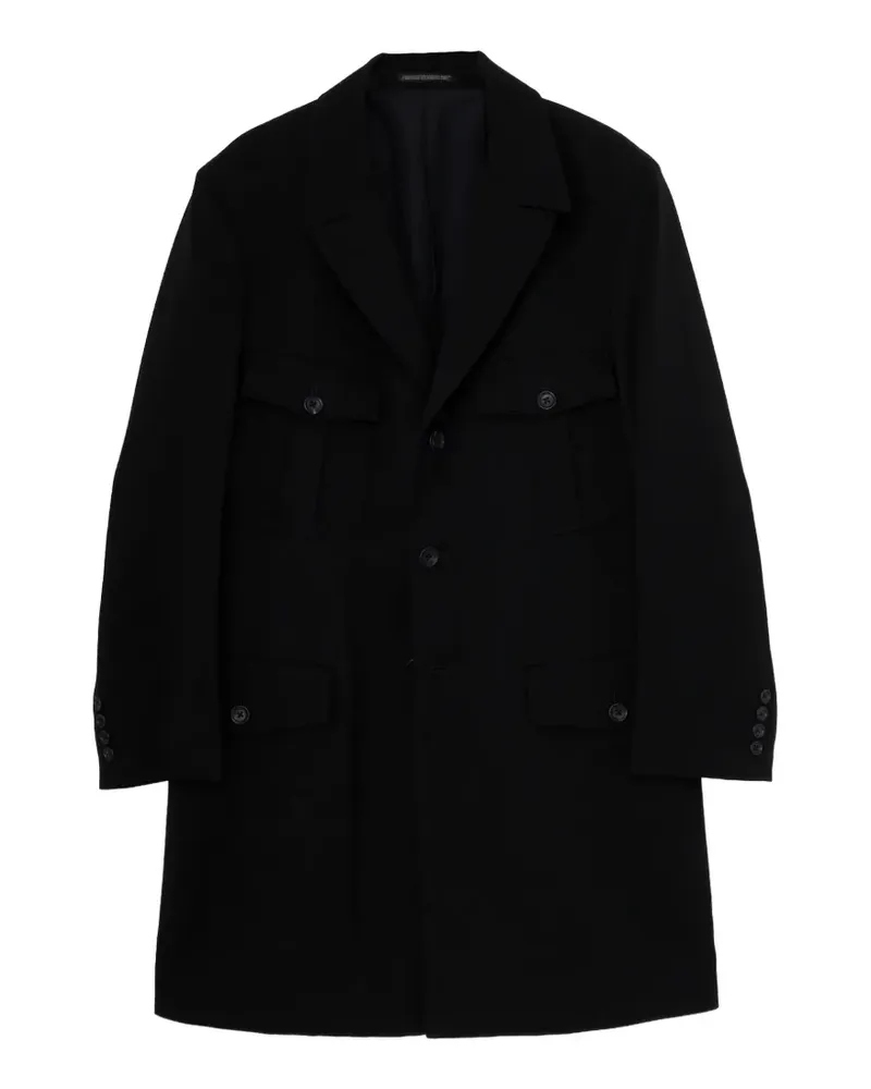 Yohji Yamamoto Jacke mit Reißverschlusstaschen - Schwarz Schwarz