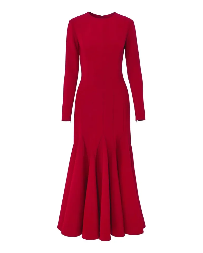 Carolina Herrera New York godets midi dress - Rot Rot