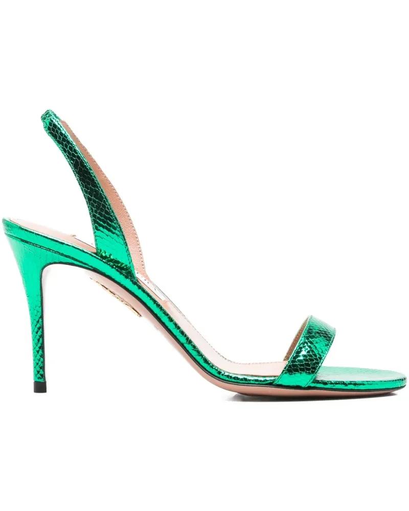 Aquazzura 85mm So Nude stiletto-heel sandals - Grün Grün