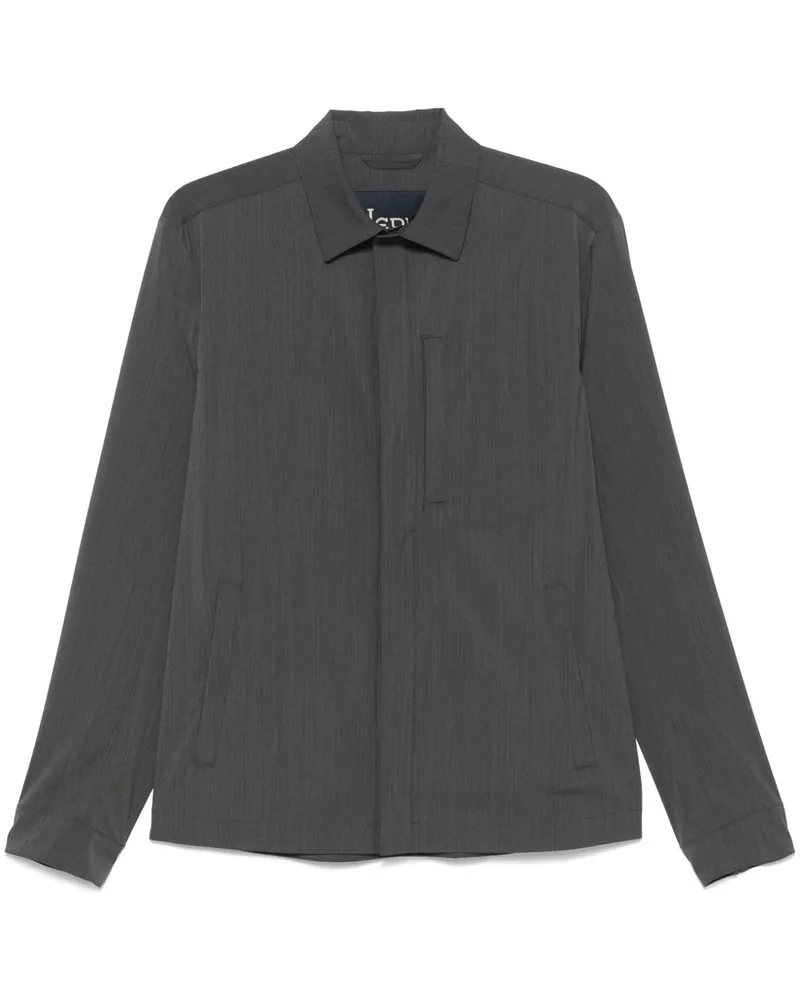 Herno Klassische Hemdjacke - Grau Grau