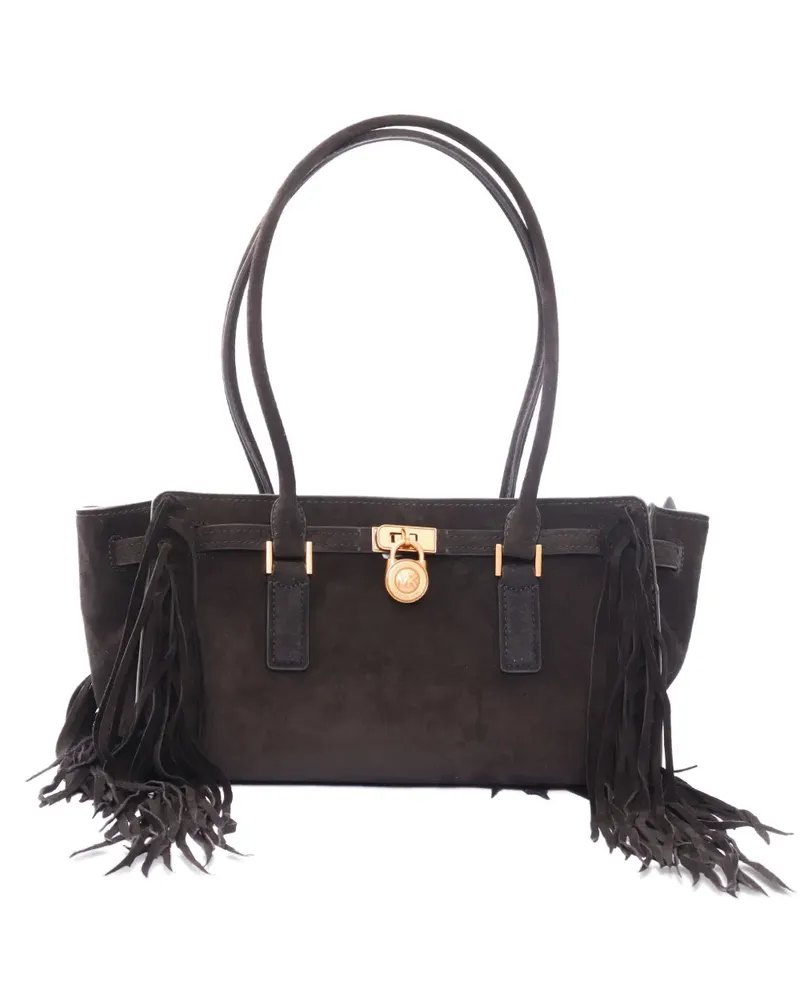 Michael Kors Hamilton Schultertasche - Schwarz Schwarz