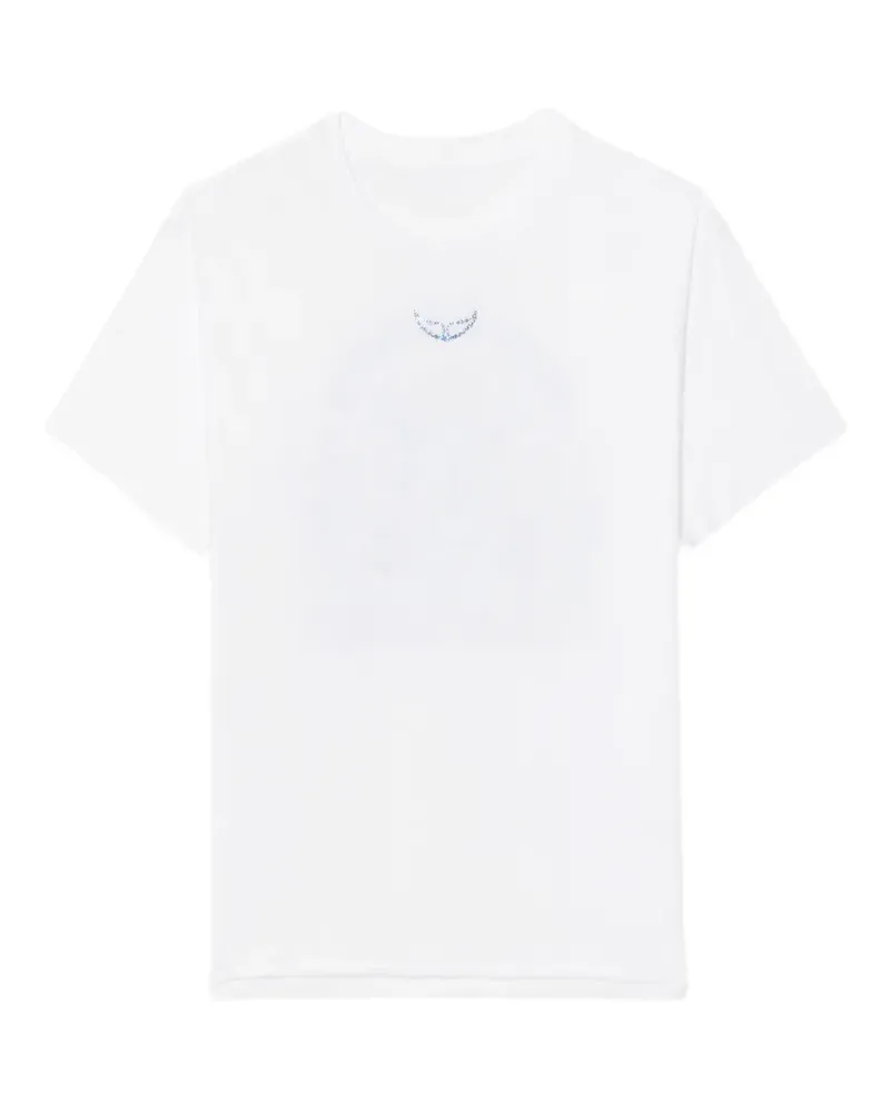 Zadig & Voltaire Tommer graphic-print rhinestone-embellished T-shirt - Weiß Weiß