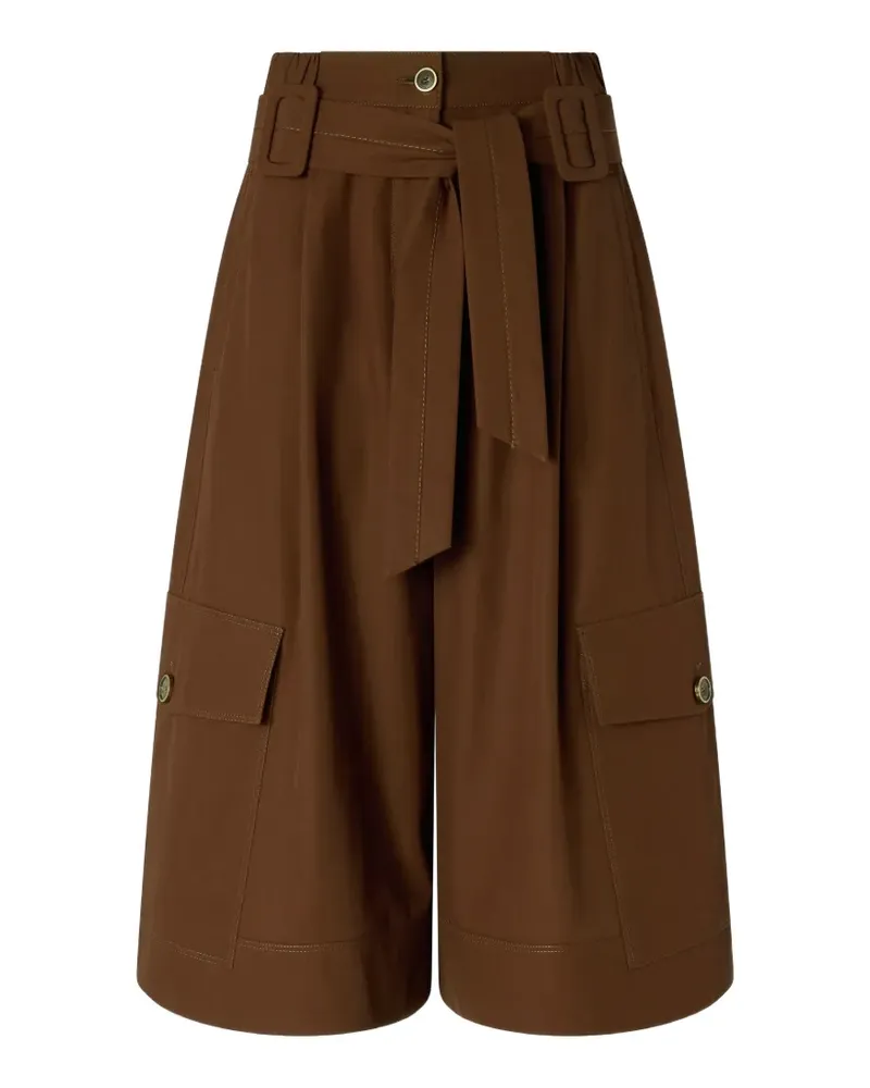 Pinko Shorts mit Bindegürtel - Braun Braun