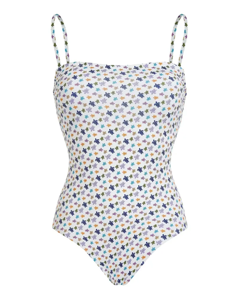 Vilebrequin Micro Ronde des Tortues Badeanzug - Weiß Weiß