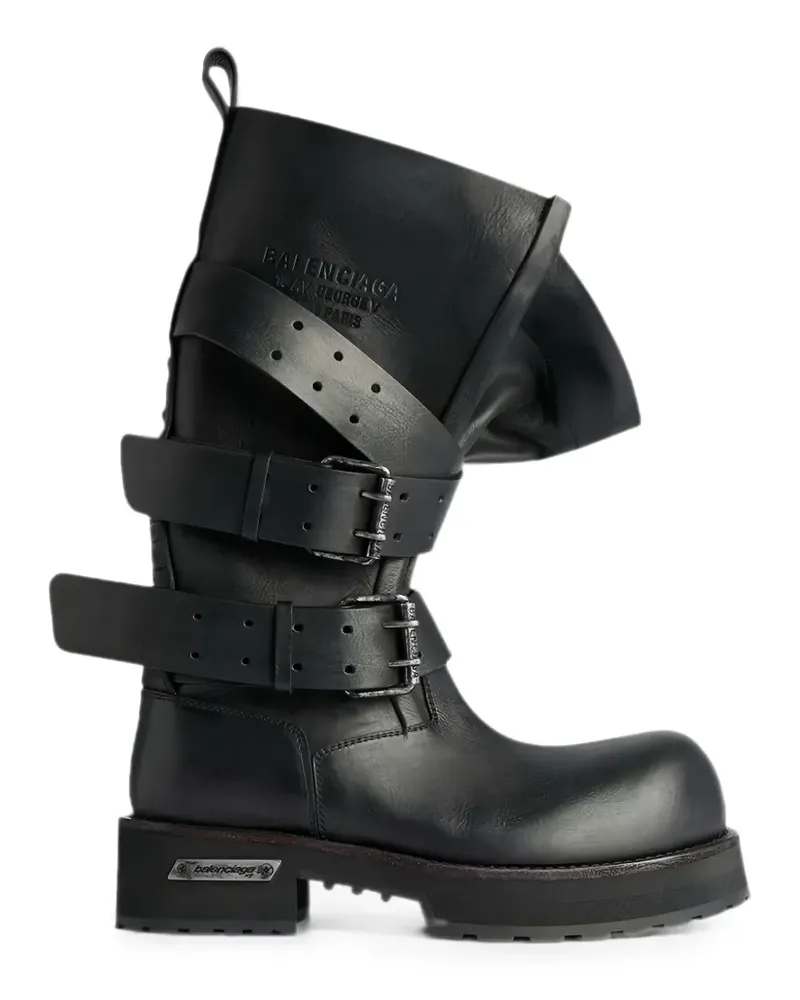 Balenciaga Venom buckle-strap boots - Schwarz Schwarz