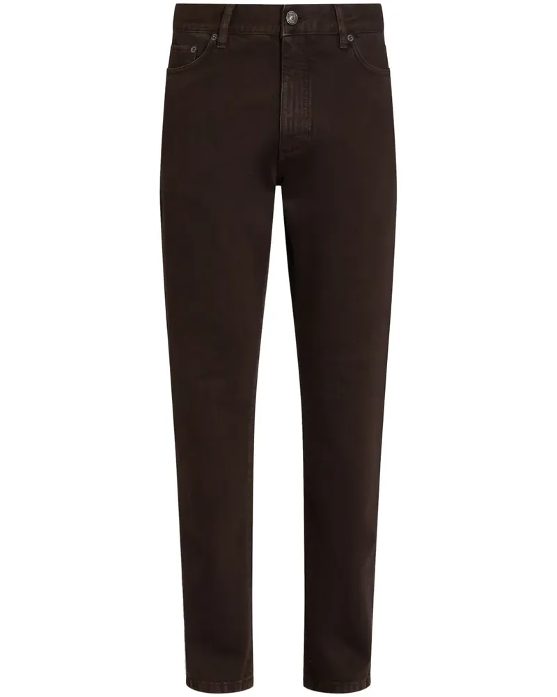 Ermenegildo Zegna Roccia Jeans mit Stone-Wash-Effekt - Braun Braun