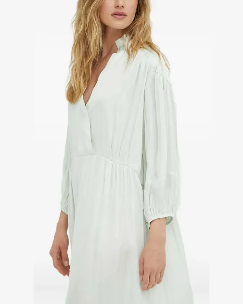 Day Birger et Mikkelsen Midikleid mit V-Ausschnitt - Grün Grün