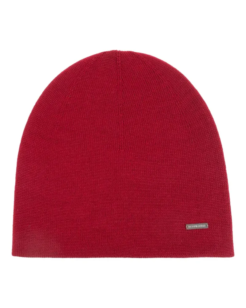 Dsquared2 Beanie mit Logo-Patch - Rot Rot