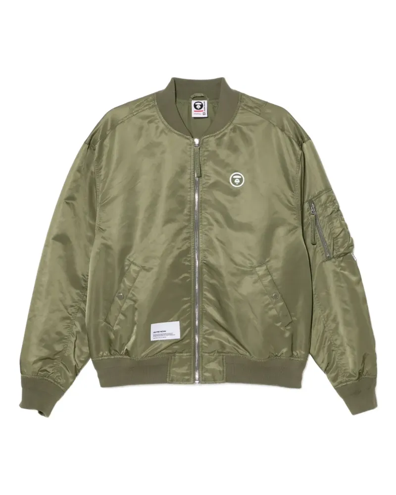 BAPE Jacke mit Logo-Patch - Grün Grün