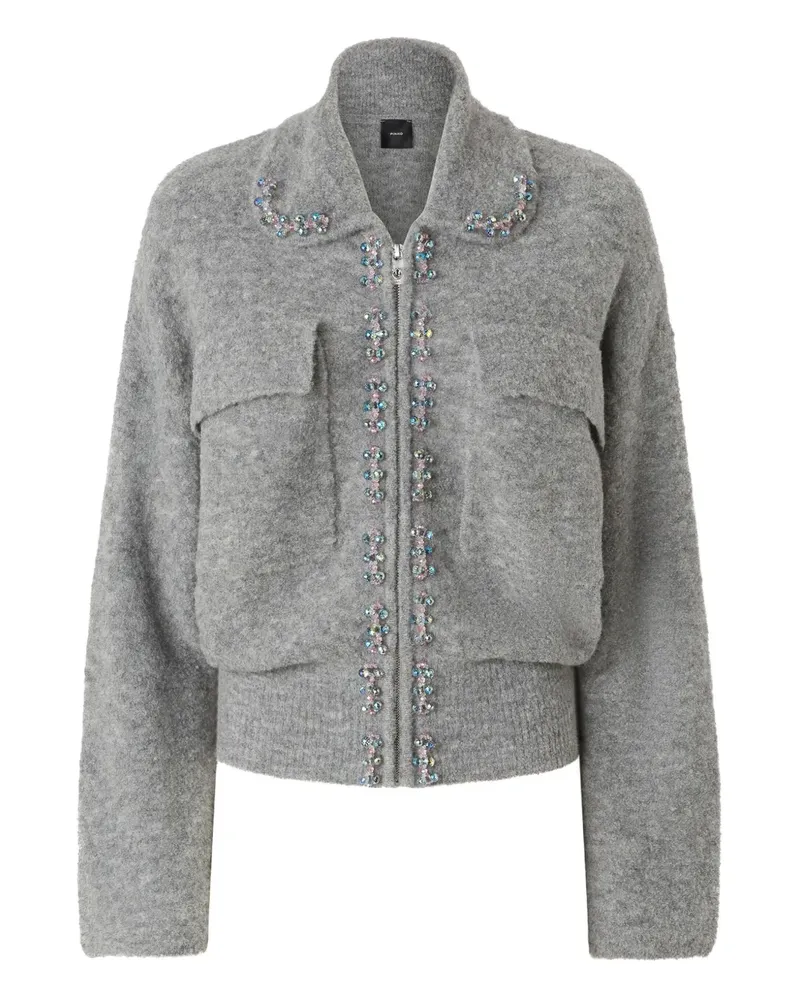Pinko embellished jacket - Grau Grau