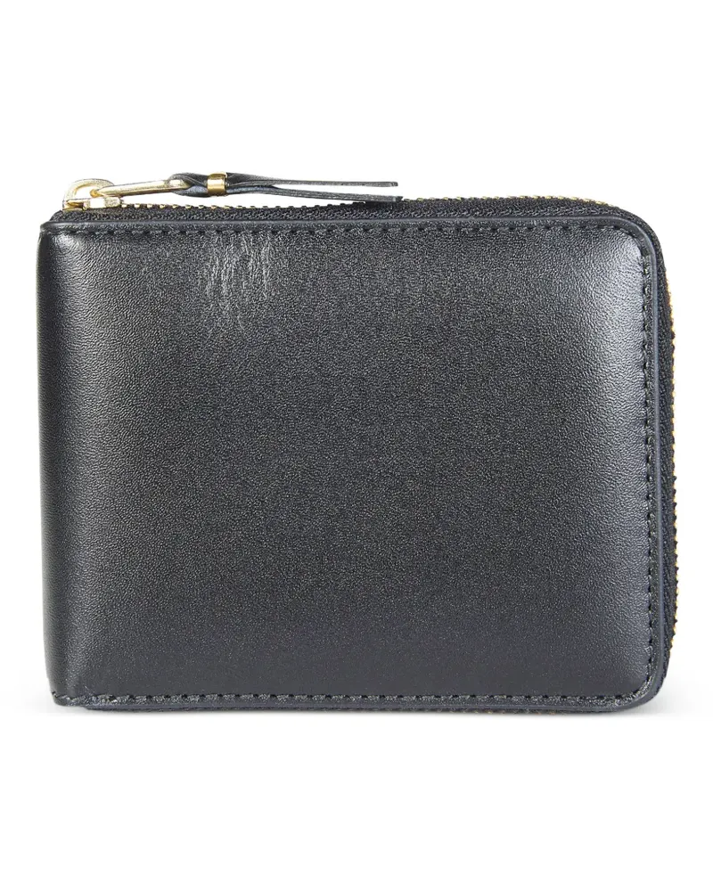 Comme des Garçons leather line zip wallet - Schwarz Schwarz