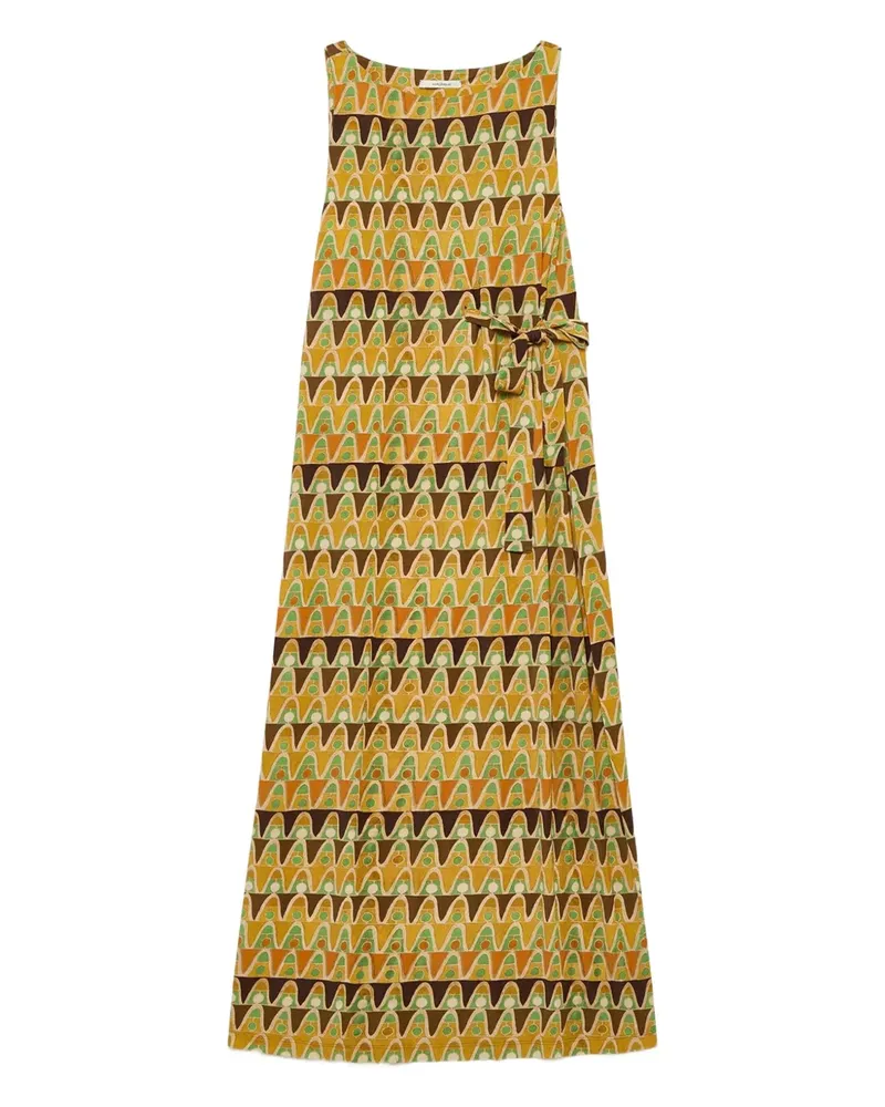 Maliparmi Maxikleid mit geometrischem Print - Gelb Gelb