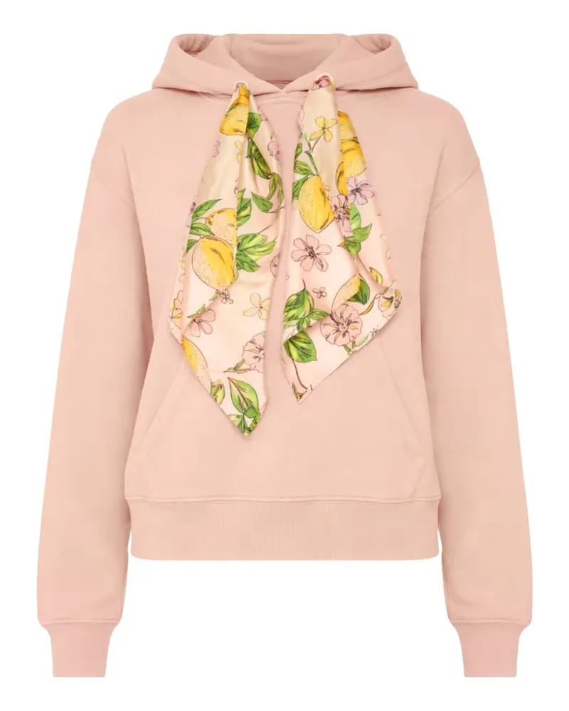 Mother shrunken boxy cravat hoodie - Rosa Rosa