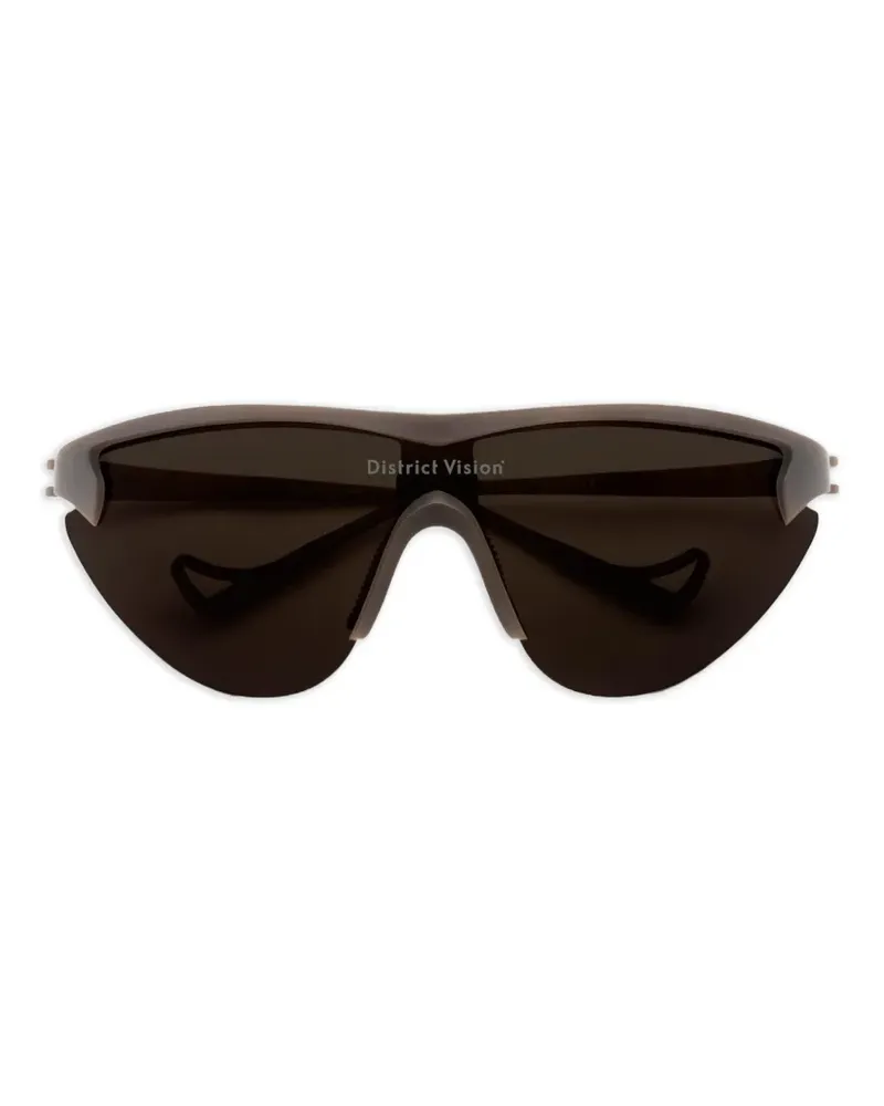 District Vision Geometrische Yukinori Range Finder Sonnenbrille - Braun Braun