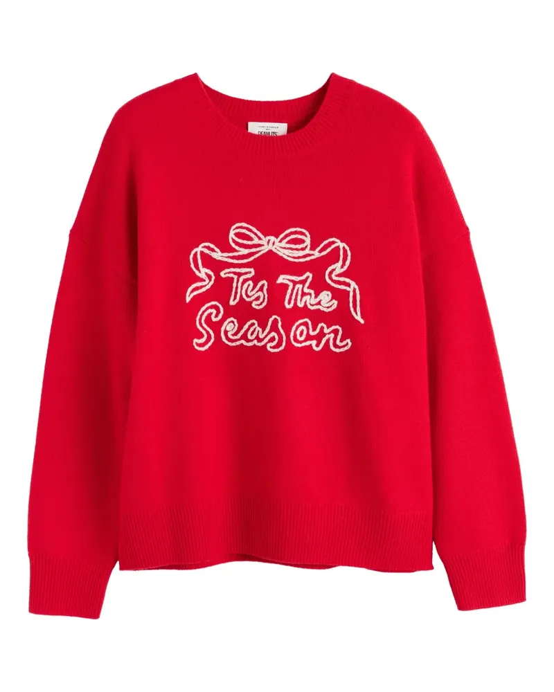 Chinti & Parker Pullover mit Slogan-Schleife - Rot Rot