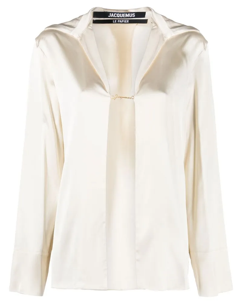 Jacquemus Notte Bluse - Nude Nude