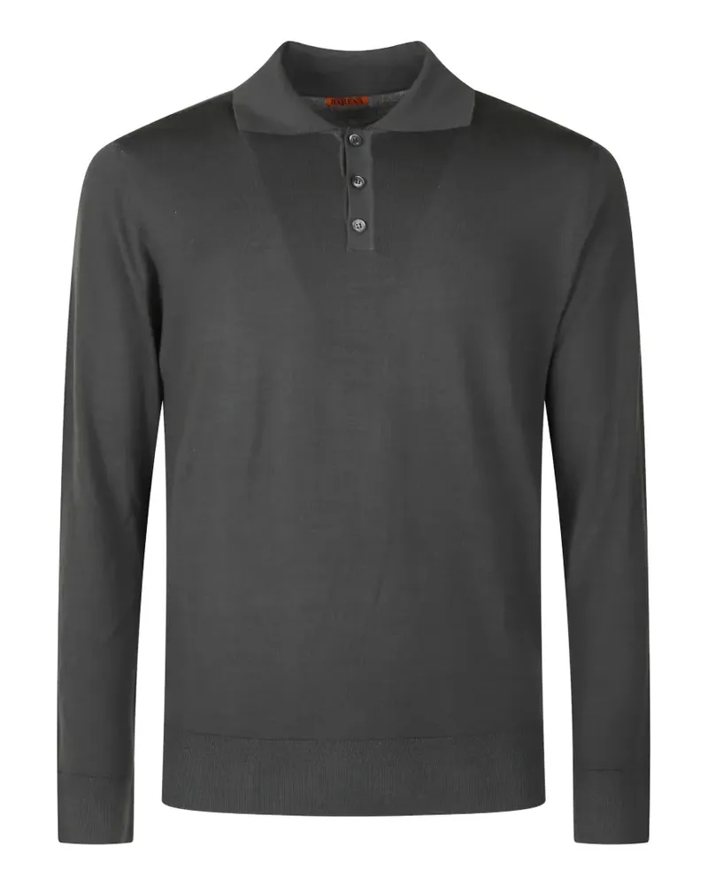 BARENA long-sleeve polo sweater - Grau Grau