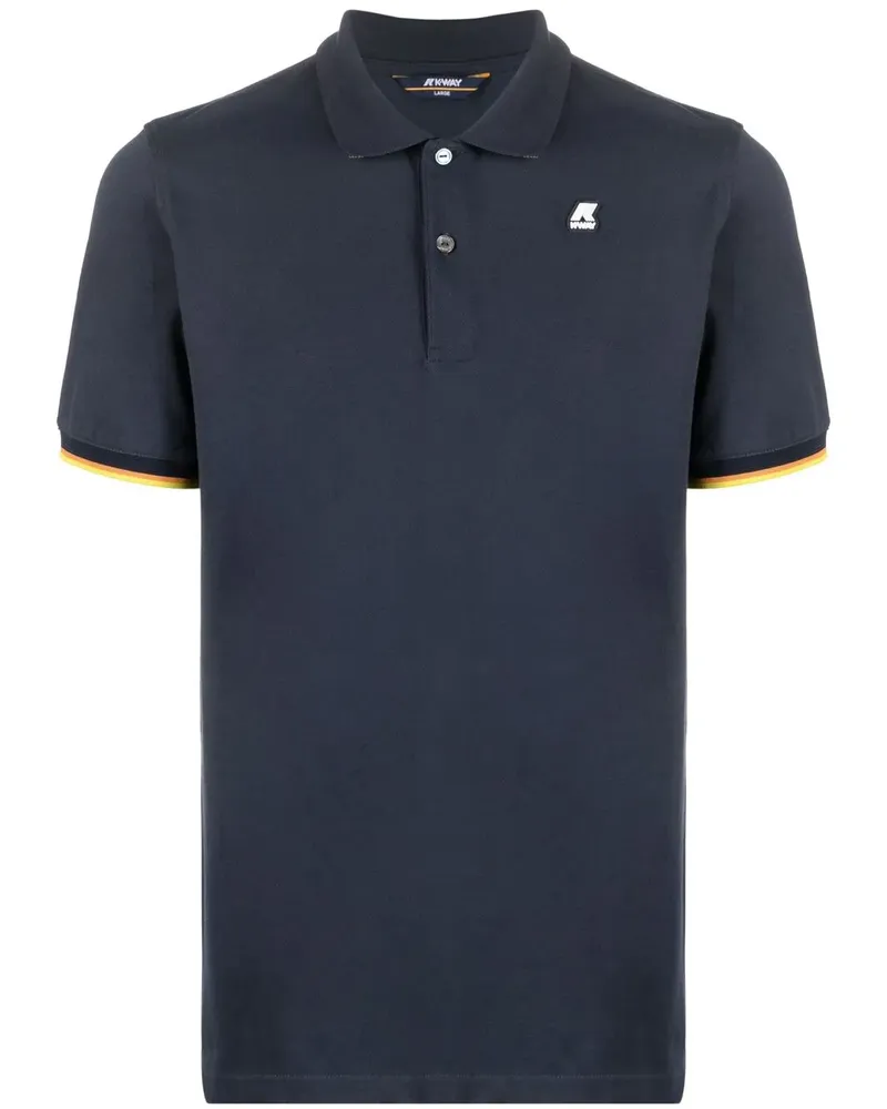 K-Way Klassisches Poloshirt - Blau Blau