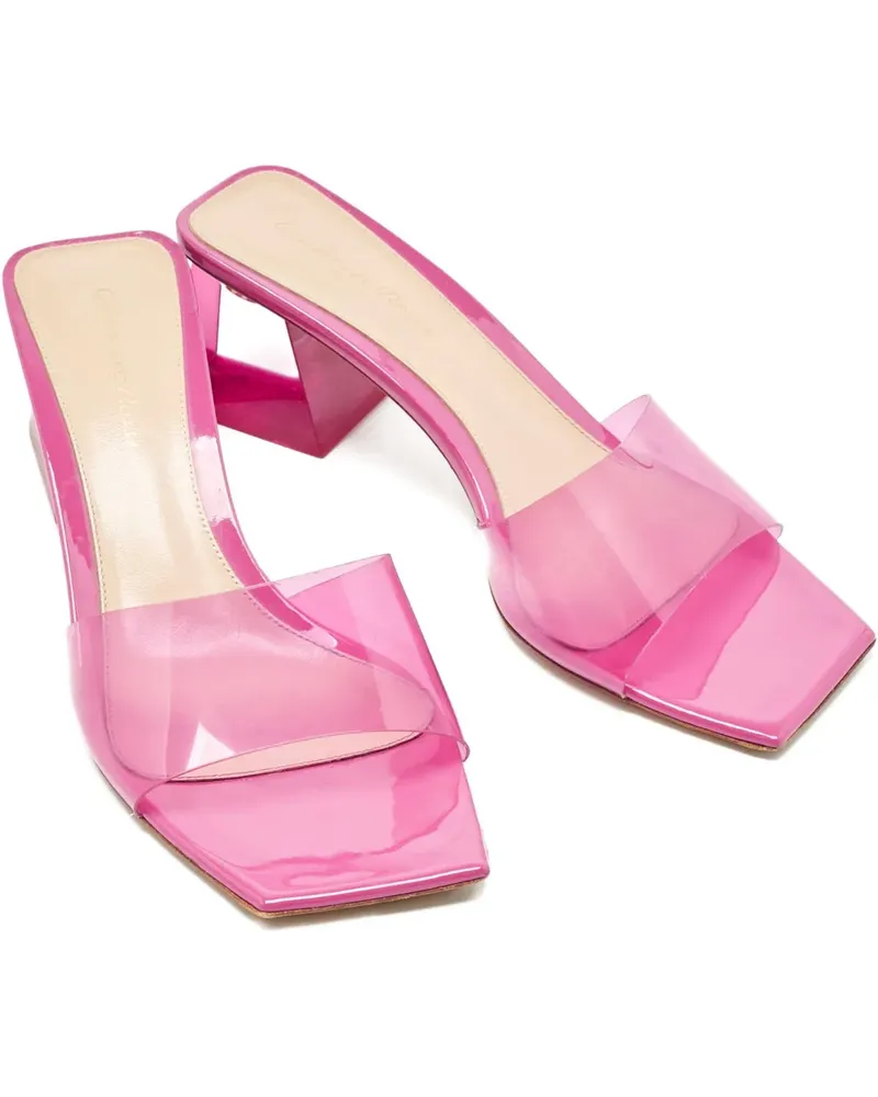Gianvito Rossi Cosmic transparent heeled sandals - Rosa Rosa