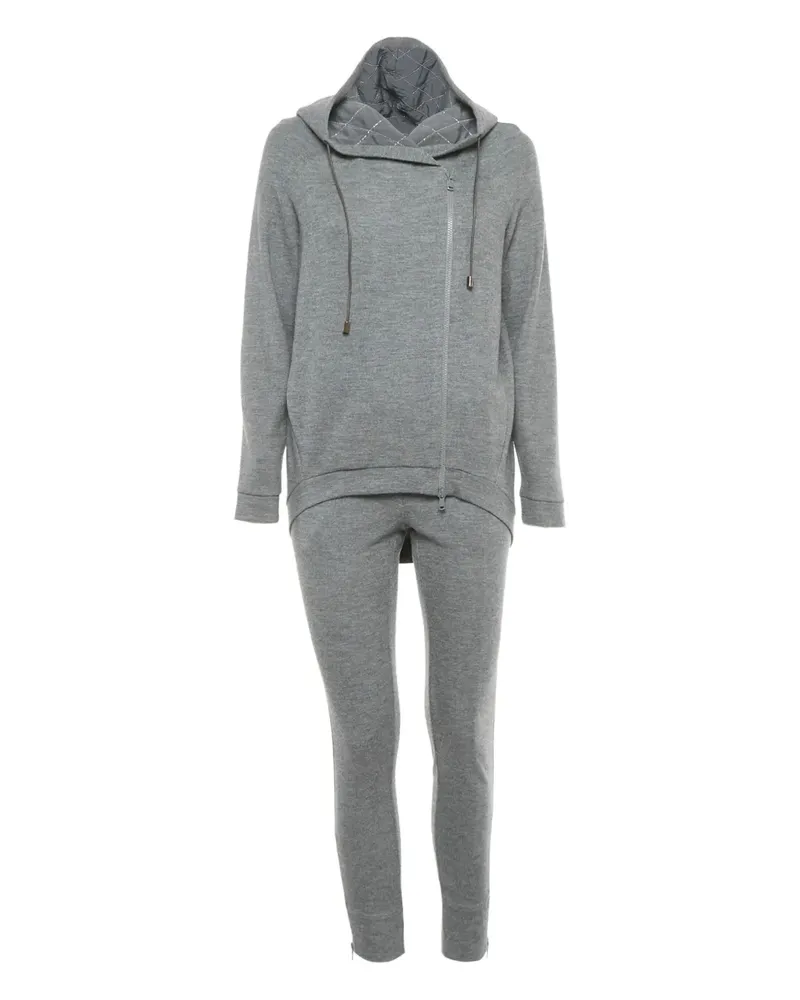 Brunello Cucinelli Jogginganzug aus Kaschmir mit Kapuze - Grau Grau