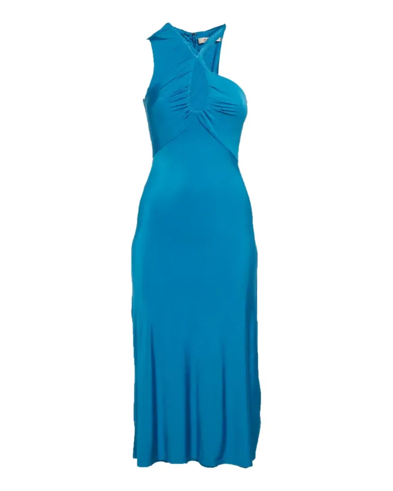 ET OCHS one-shoulder cut-out midi dress - Blau Blau