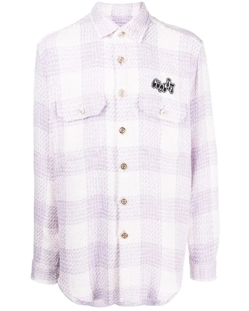 COOL T.M Tweed-Hemd im Oversized-Look - Violett Violett