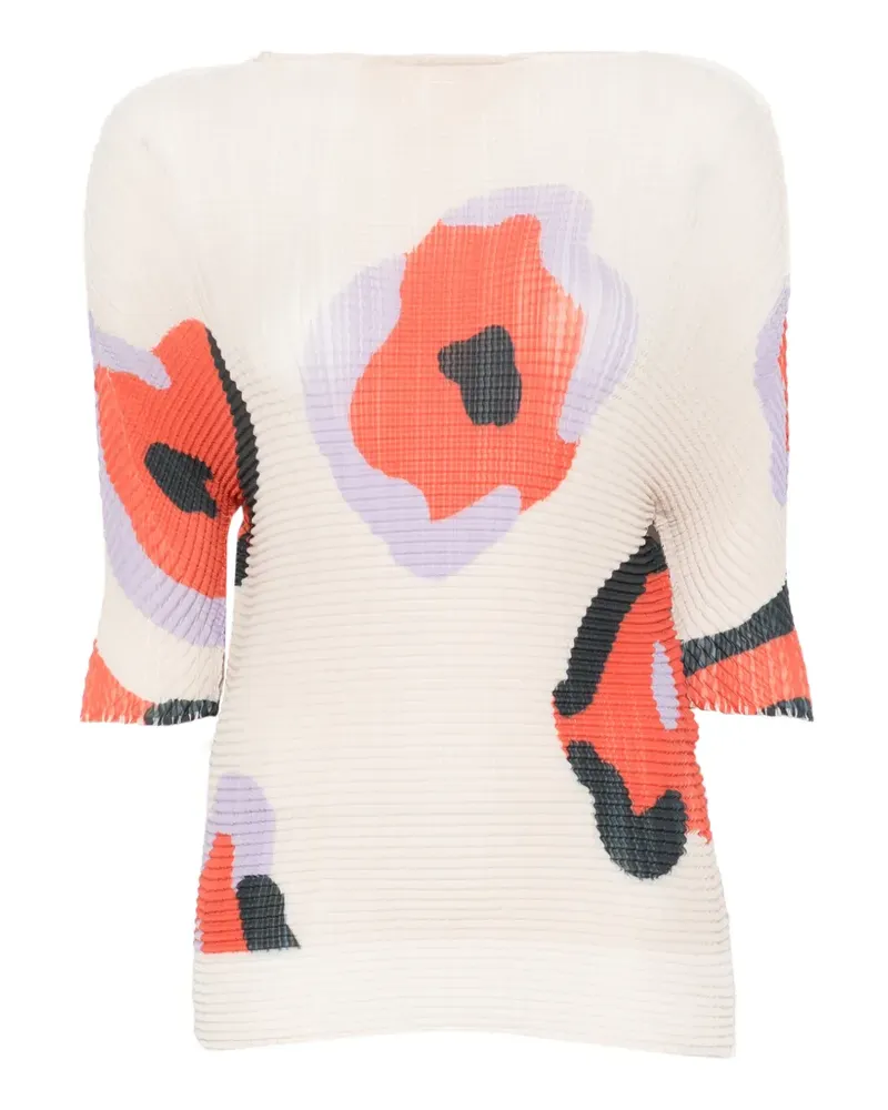 Issey Miyake Verve floral top - Nude Nude