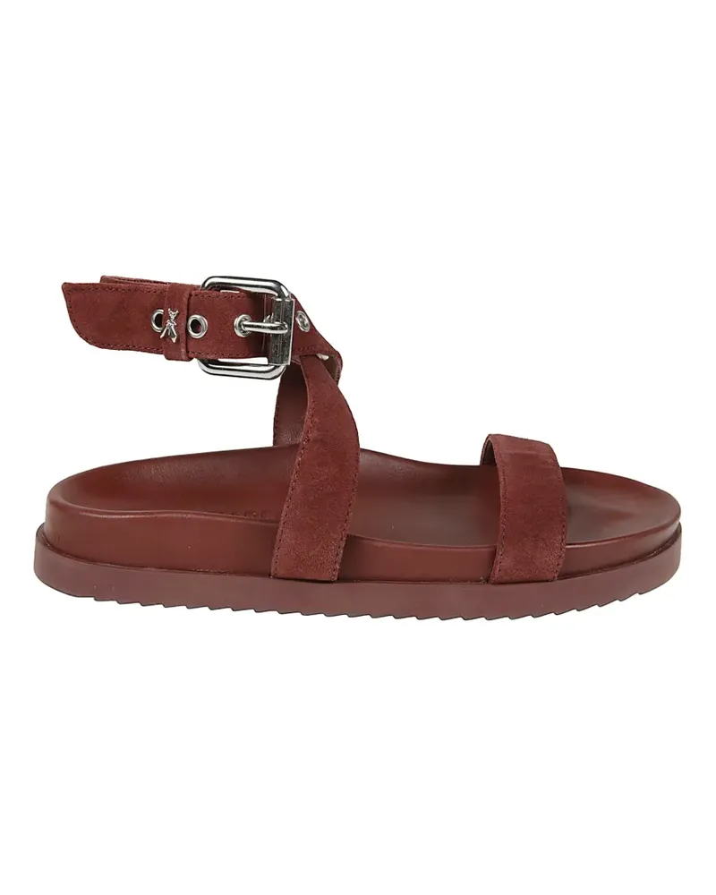 Patrizia Pepe buckle strap leather sandals - Rot Rot