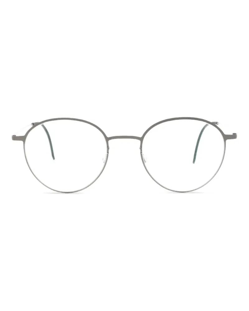 Lindberg Brille mit rundem Gestell - Grau Grau