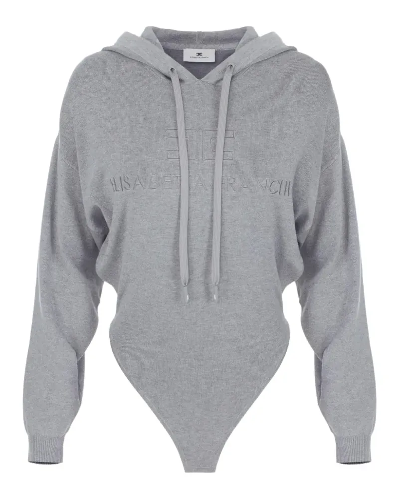 Elisabetta Franchi hooded bodysuit in knit fabric - Grau Grau