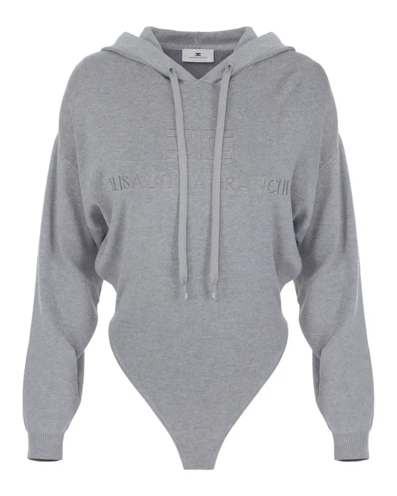 Elisabetta Franchi Hoodie aus Strick - Grau Grau