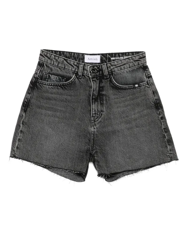 Amish acid-wash frayed shorts - Rot Rot