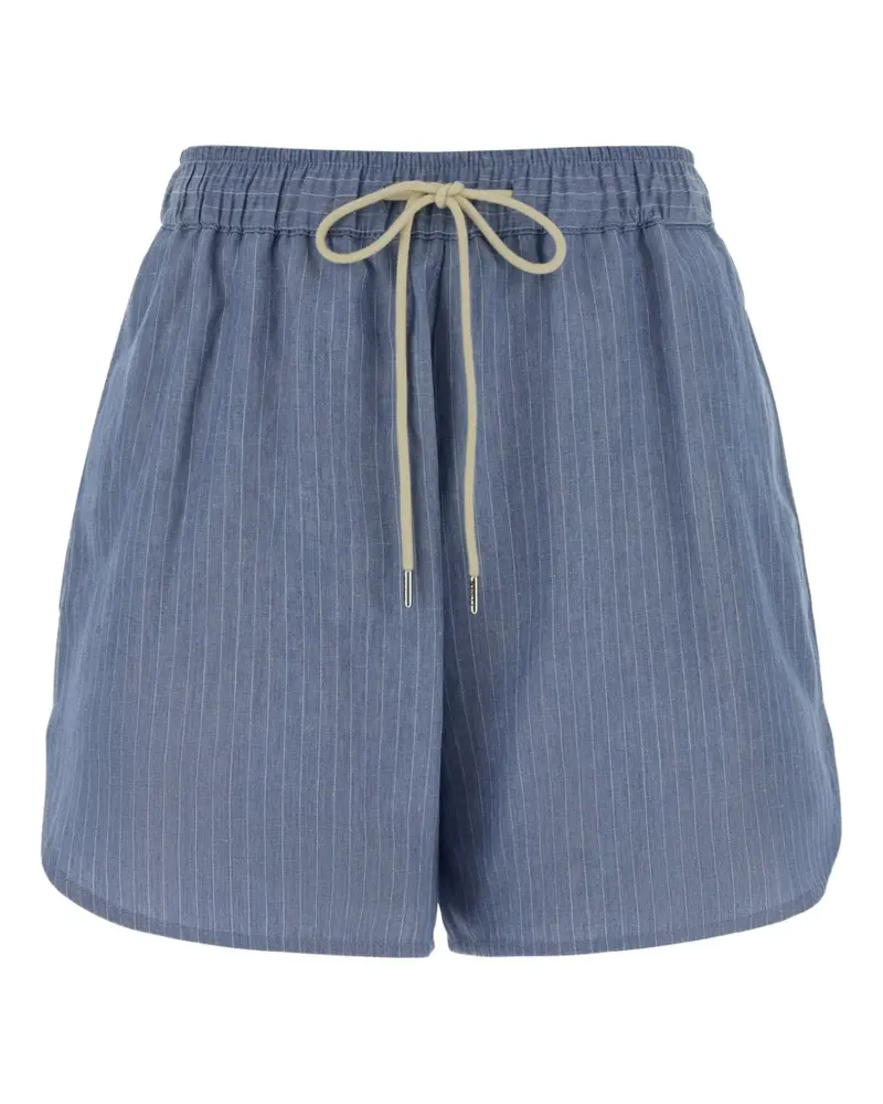 Jacob Cohën elastic-waist striped shorts - Blau Blau