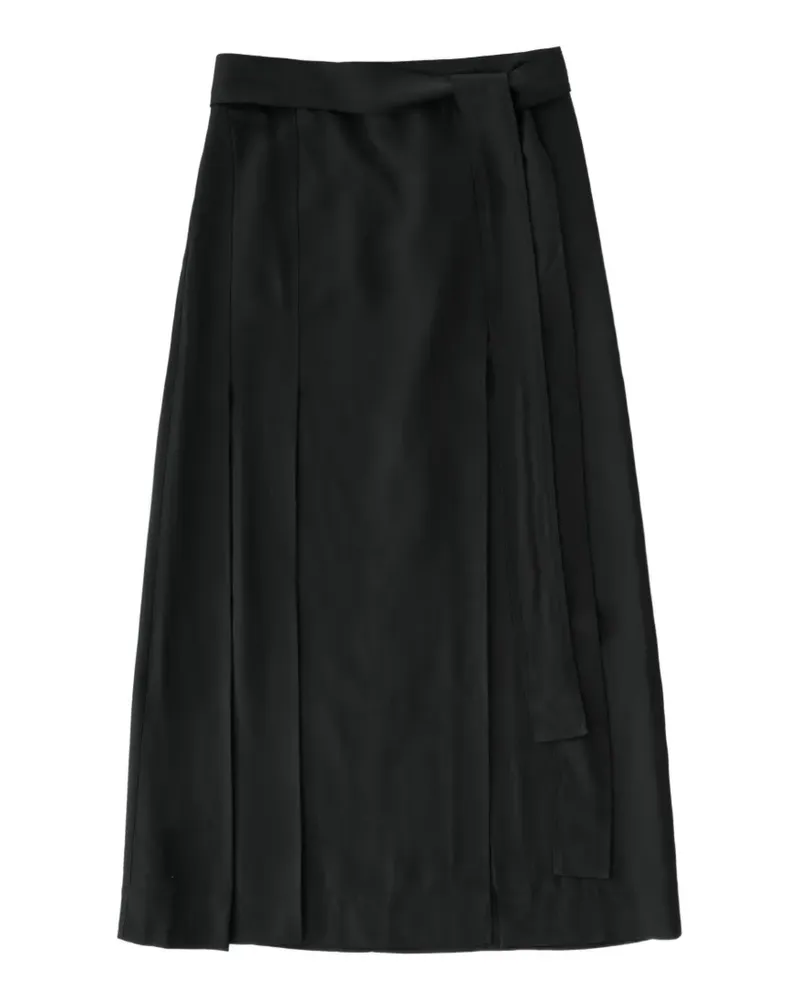 Studio Nicholson Mile pleated maxi skirt - Schwarz Schwarz