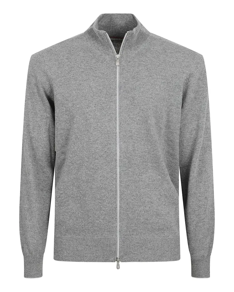 Brunello Cucinelli Cardigan mit Reißverschluss - Grau Grau