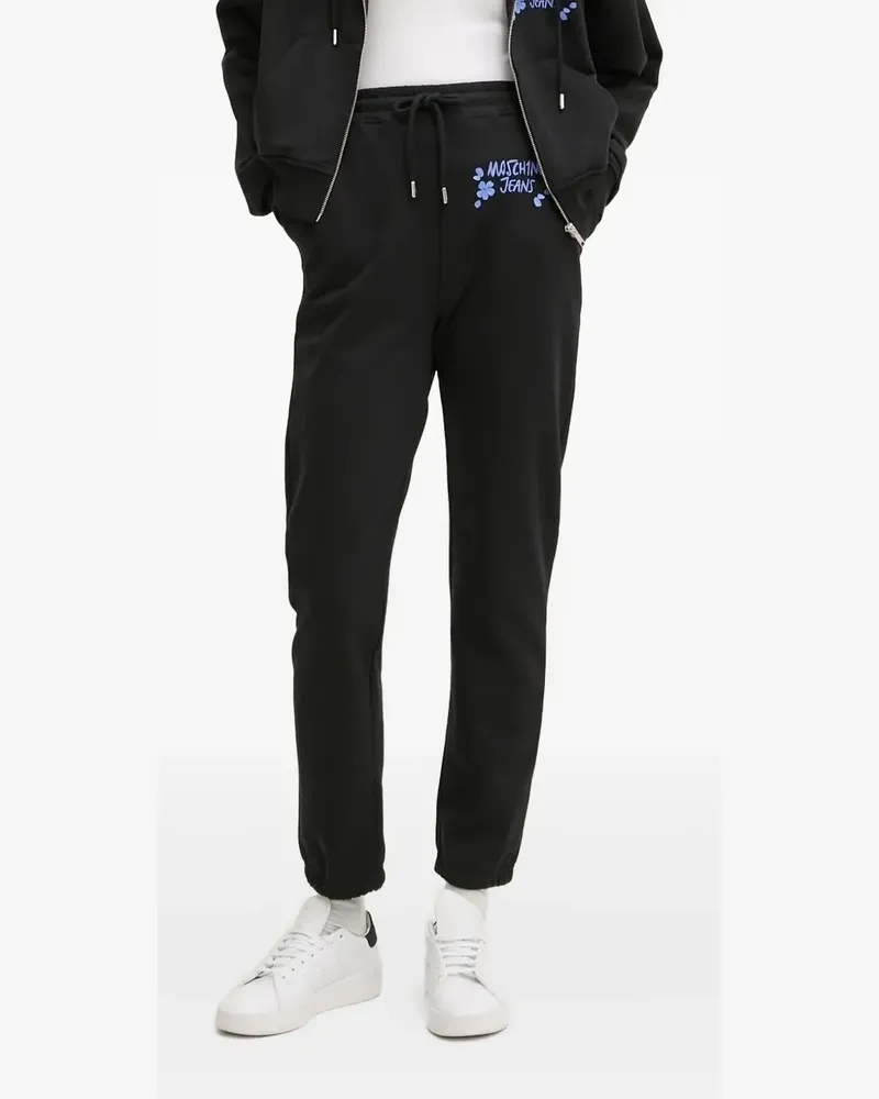 Moschino Jogginghose mit Logo-Print - Schwarz Schwarz