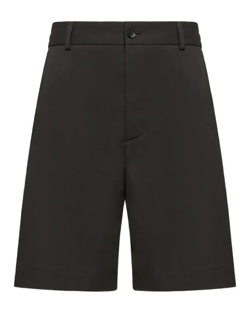 Moncler Gürtelschlaufen-Shorts mit Knopfverschluss - Schwarz Schwarz