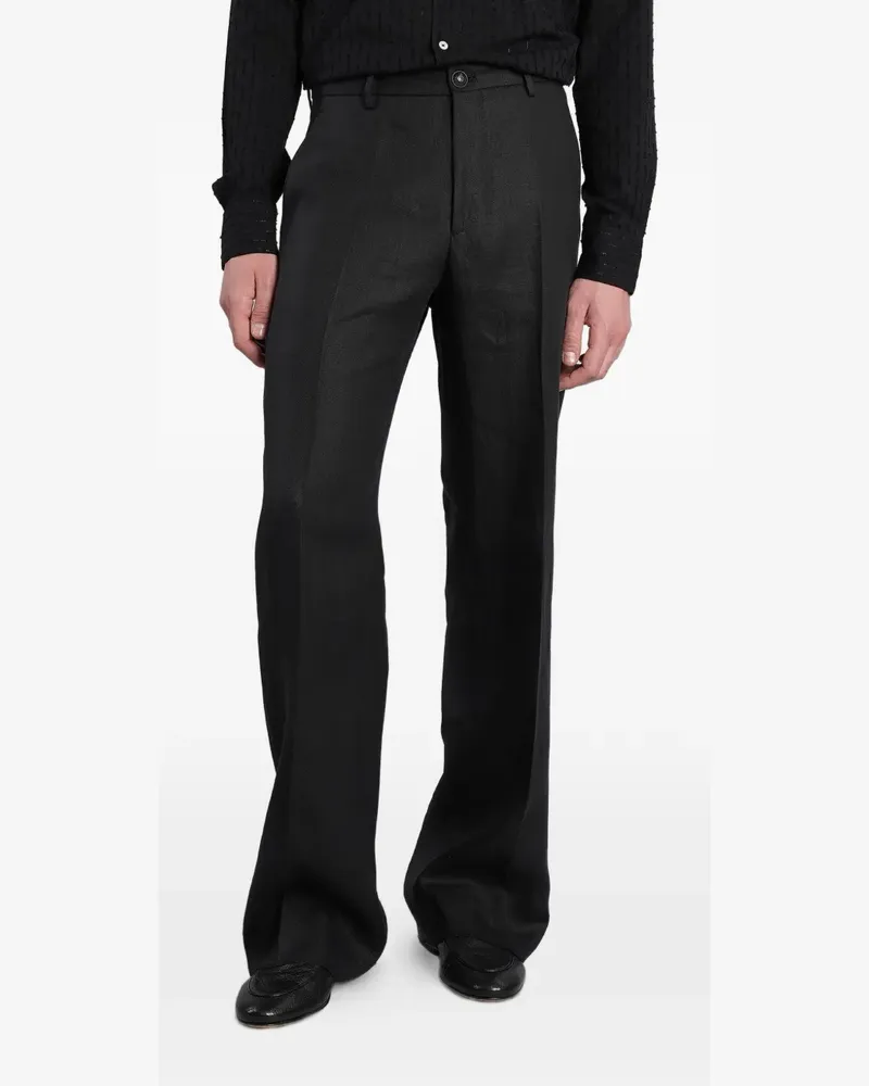 Tagliatore pressed-crease tailored trousers - Schwarz Schwarz