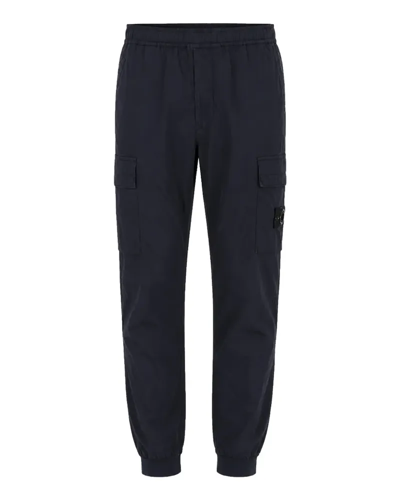 Stone Island logo-patch cargo pants - Blau Blau