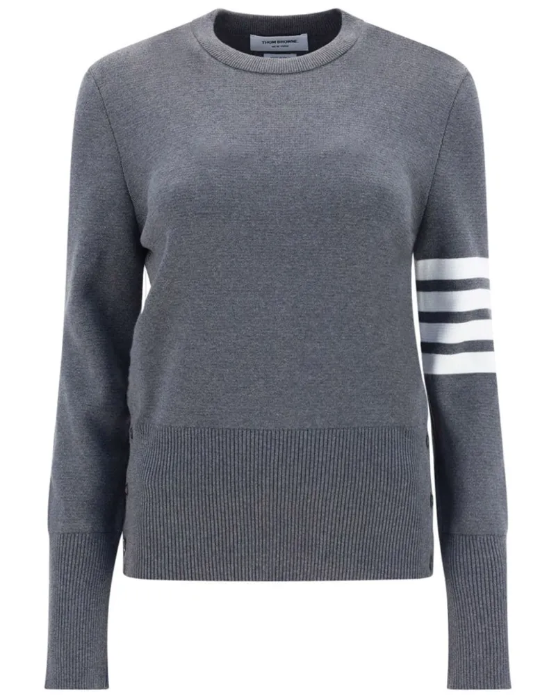 Thom Browne Pullover mit Rundhalsausschnitt - Grau Grau