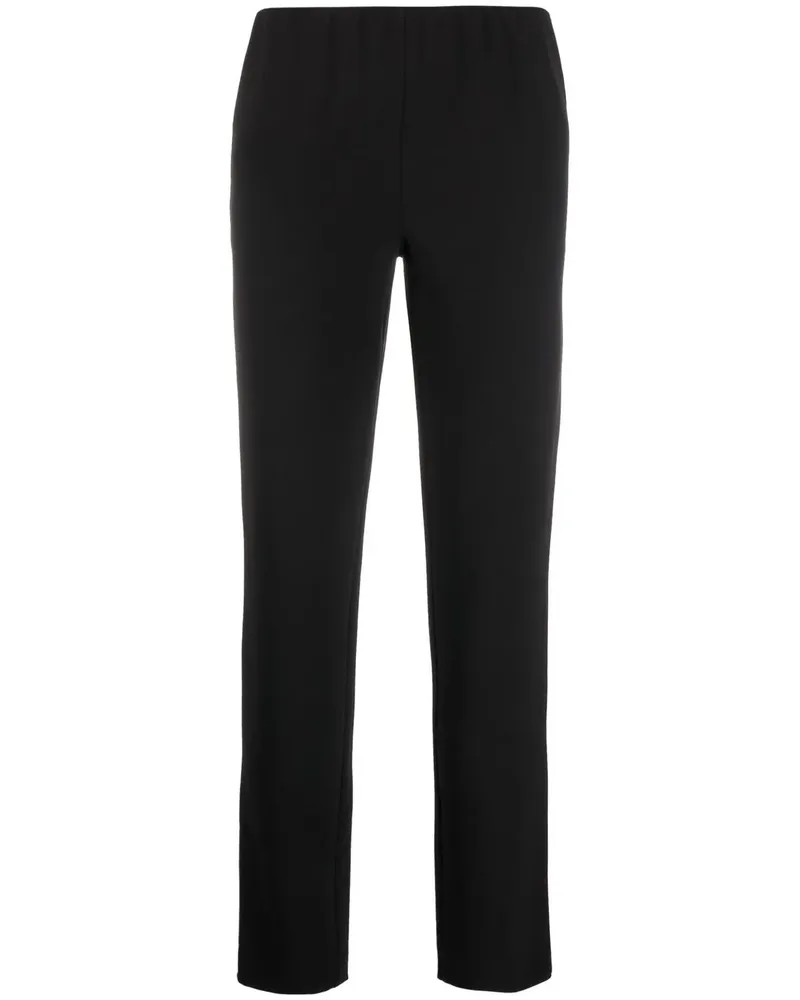 P.A.R.O.S.H. Cropped-Leggings mit Stretchbund - Schwarz Schwarz