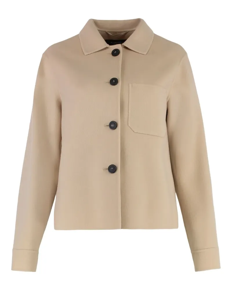 Max Mara Jacke mit aufgesetzter Tasche - Nude Nude
