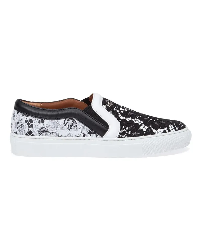 Givenchy Slip-On-Sneakers mit Spitzenmuster - Schwarz Schwarz