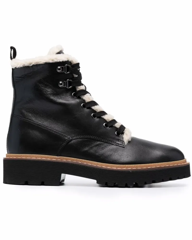 Hogan Stiefel mit Schnürung - Schwarz Schwarz