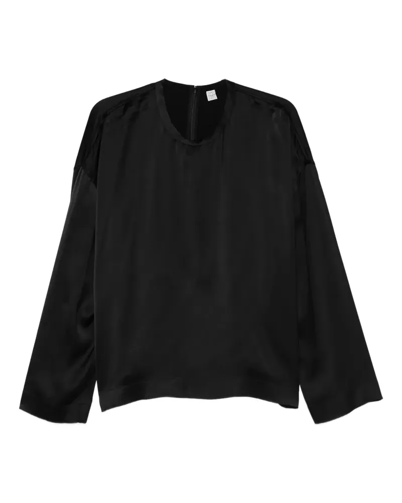 Totême Klassisches Langarmshirt - Schwarz Schwarz
