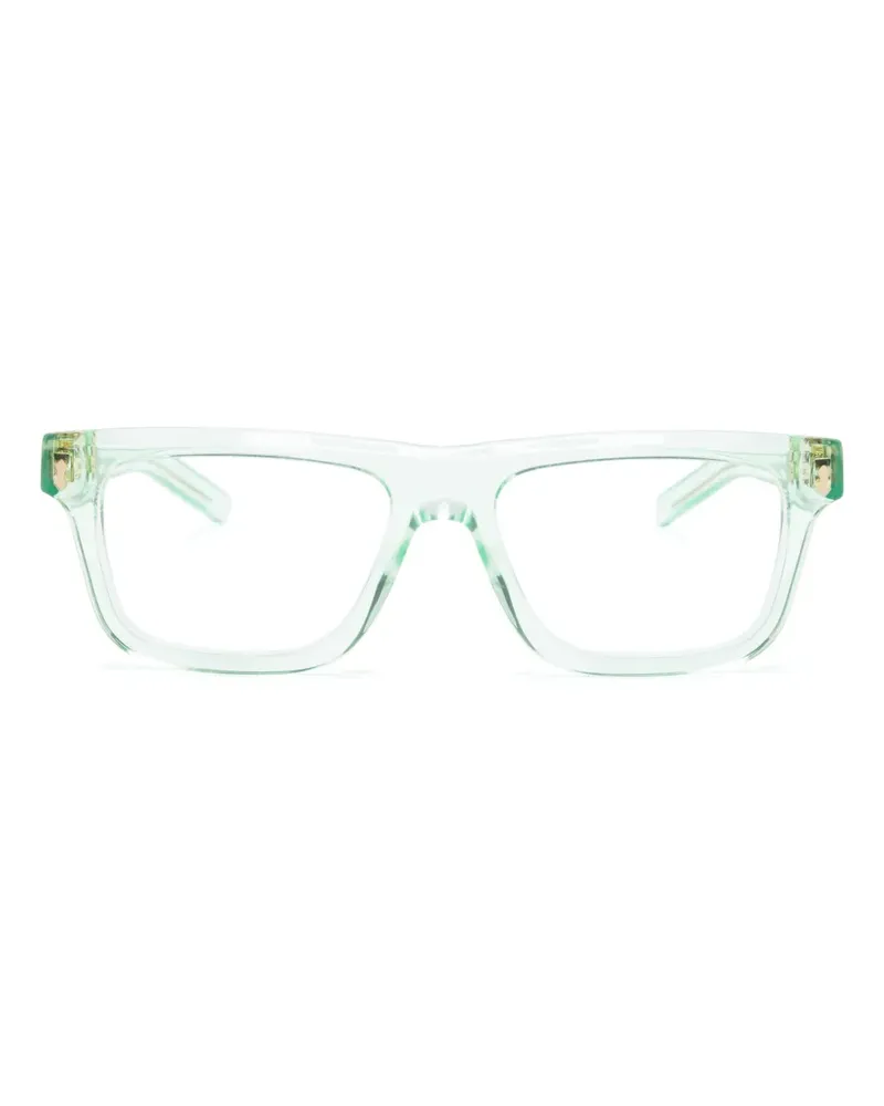 Gucci Transparente Brille mit eckigem Gestell - Grün Grün